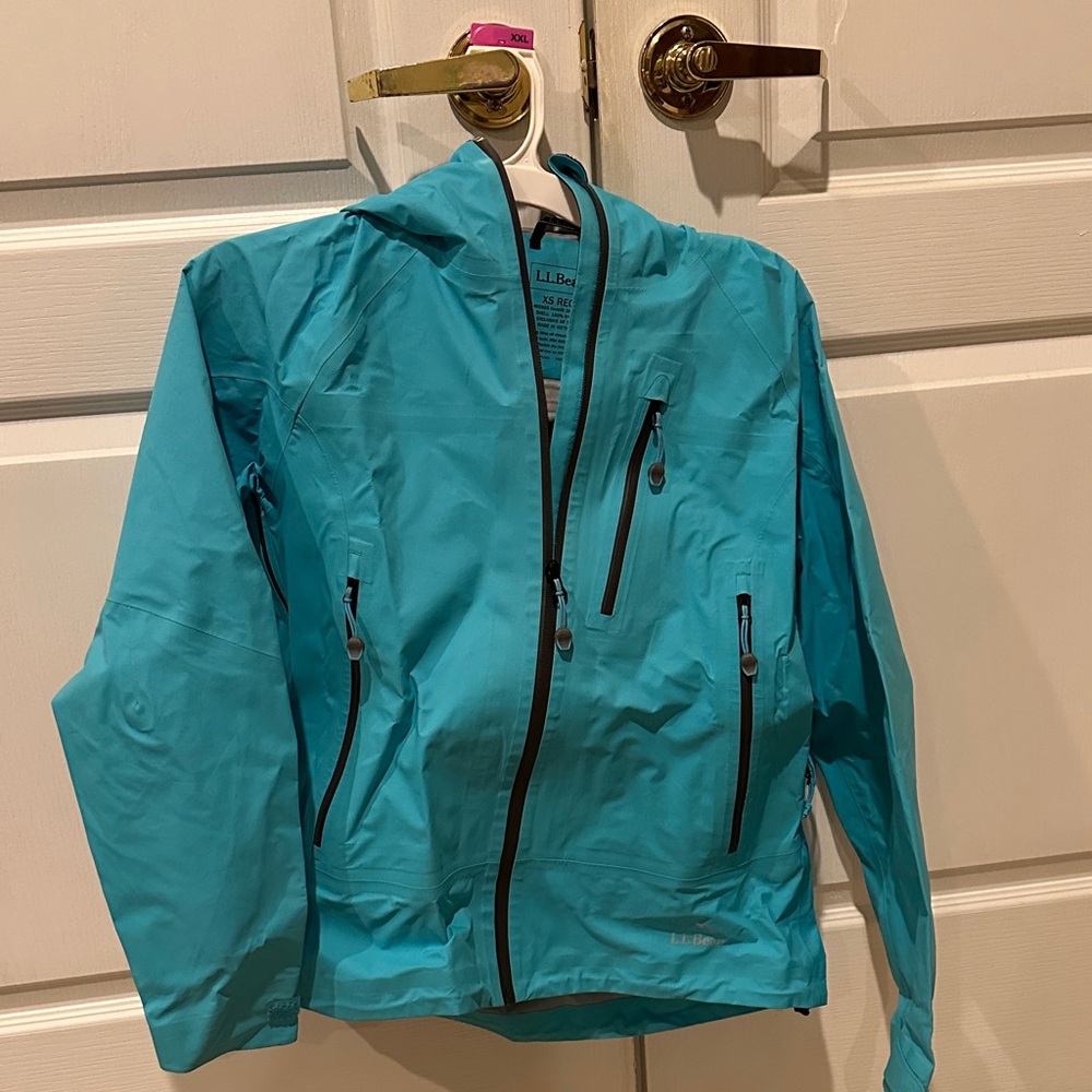 L.L. Bean Aqua Hooded Jacket